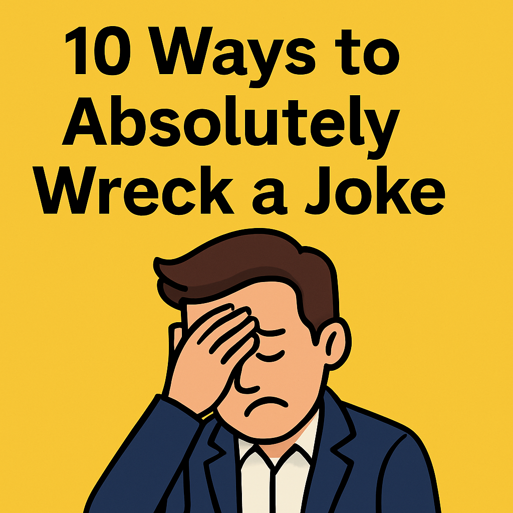 Read more about the article 10 Ways to Absolutely Wreck a Joke (Please Stop Doing These)