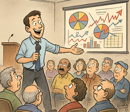 Read more about the article Stand-Up Techniques for Public Speaking: For Professors, Policy Nerds, and People Who Sweat in Blazers